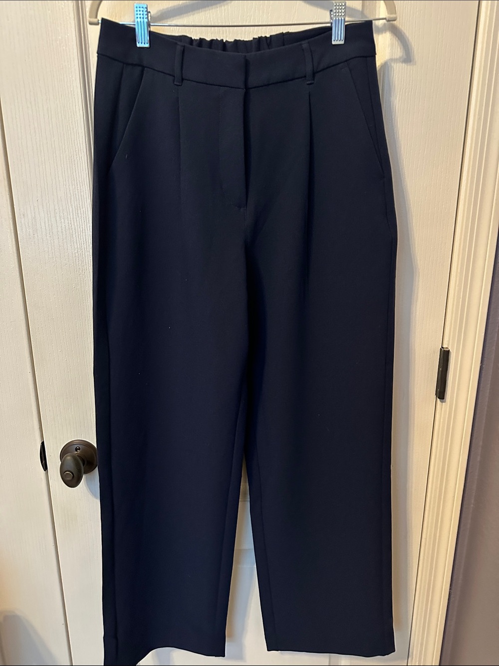 Old Navy Navy Wide-Leg Dress Pants Sz Medium